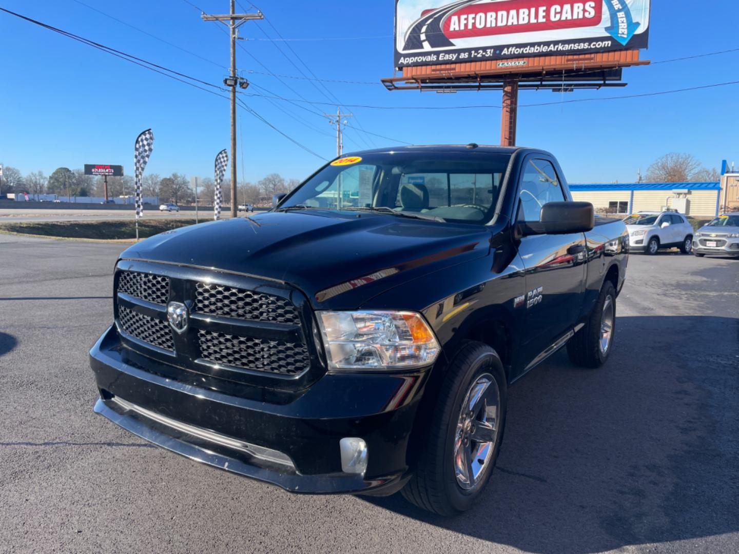 2014 Black Ram 1500 Regular Cab (3C6JR6AT1EG) with an V8, HEMI, 5.7 Liter engine, Automatic, 8-Spd transmission, located at 8008 Warden Rd, Sherwood, AR, 72120, (501) 801-6100, 34.830078, -92.186684 - Photo#3